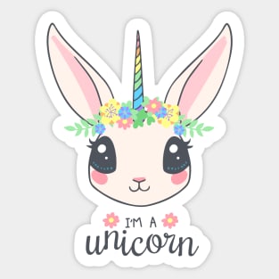 Unicorn Rabbit Sticker